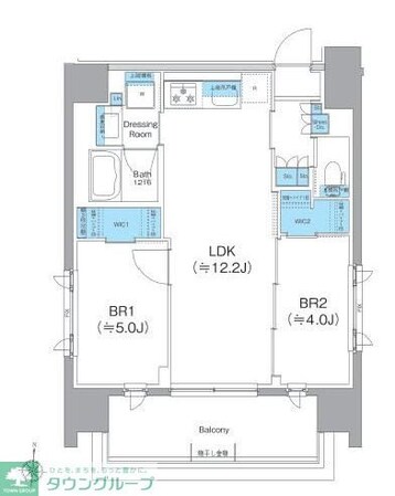 クレヴィアリグゼ錦糸町の物件間取画像